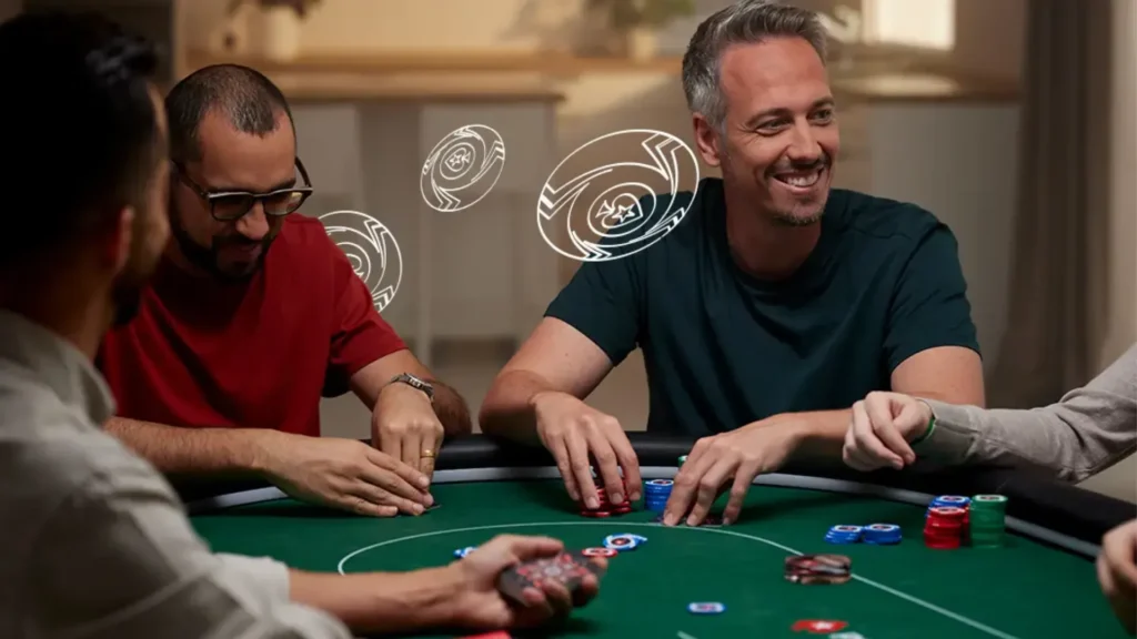 Imagem na mesa como os adversários o veem
